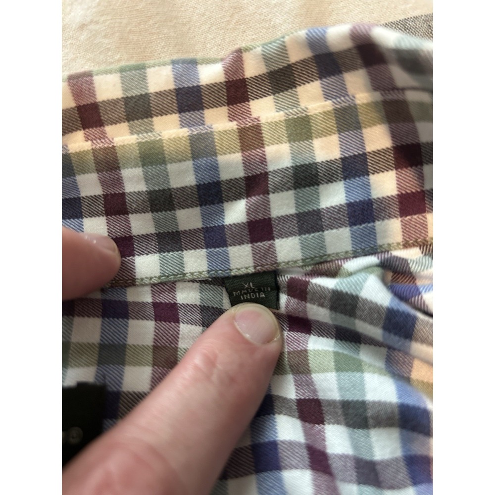 Orvis Shirt Mens XL Long Sleeve Button Down Multicolor Plaid - Picture 4 of 5